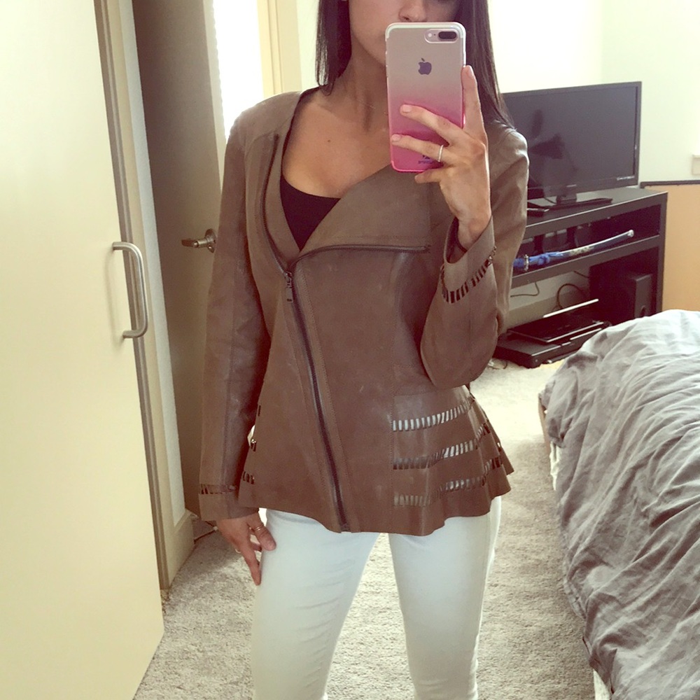 Elie Tahari Leather Jacket